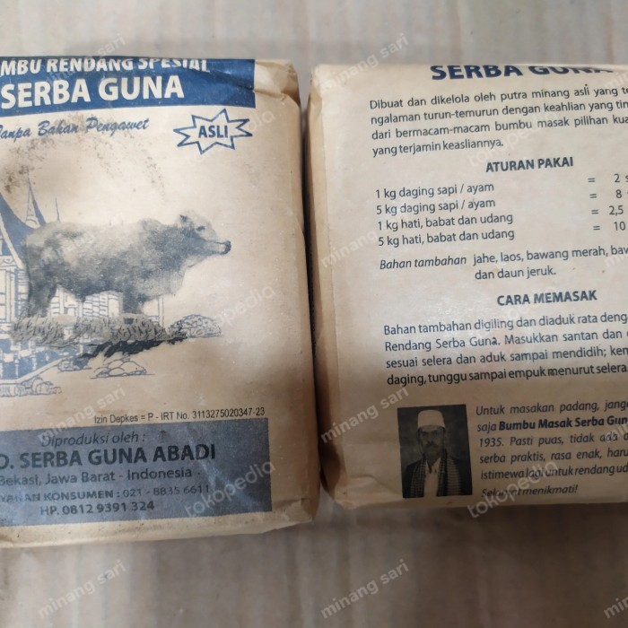 

Bumbu rendang spesial serba guna 1kg/bumbu instan