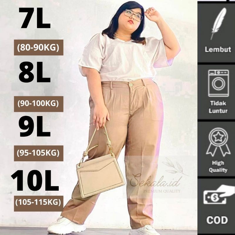 TERMURAH- BAGGY PANTS JUMBO AMERICAN DRILL PREMIUM BIGSIZE 7L 8L 9L 10L//CELANA KERJA//CELANA PANJAN