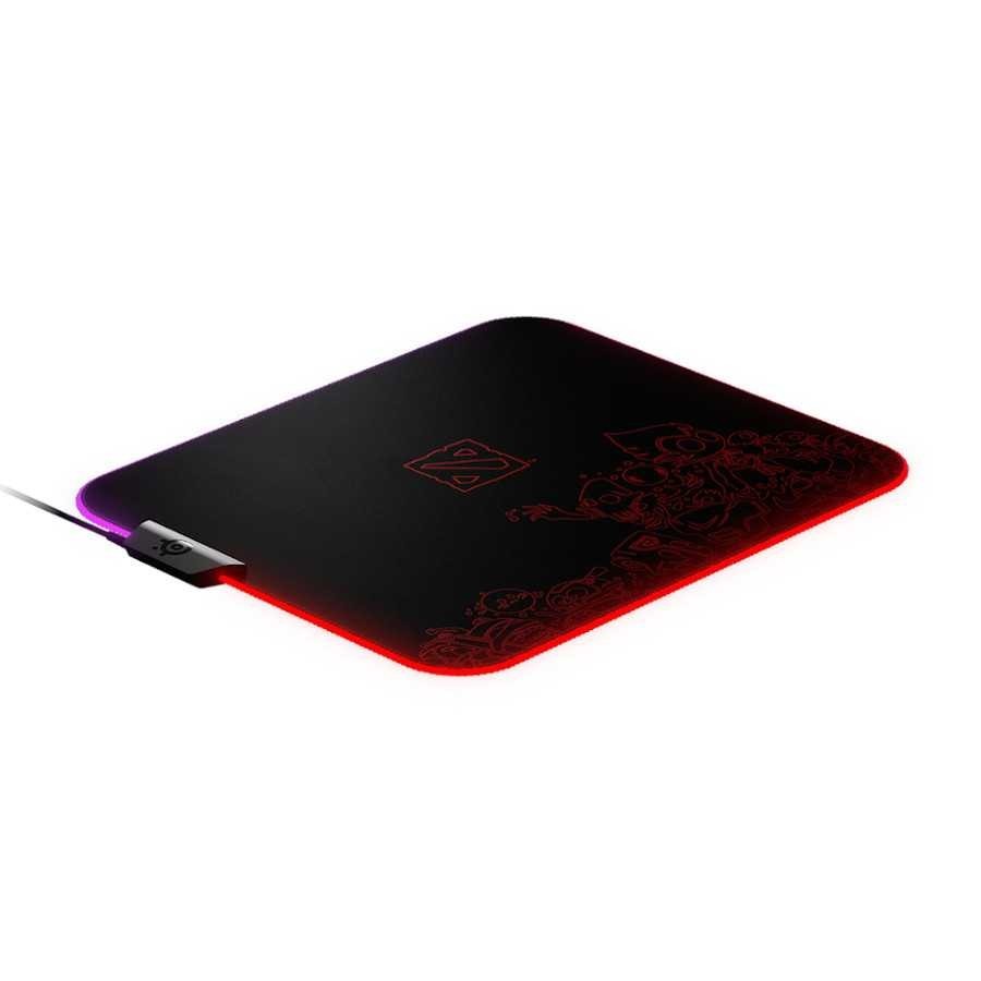 SteelSeries Qck Prism Cloth M Dota 2 Edition - RGB Gaming Mousepad