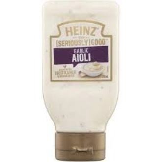 

heinz garlic aioli mayonnaise 295ml - garlic mayonaise dressing sauce