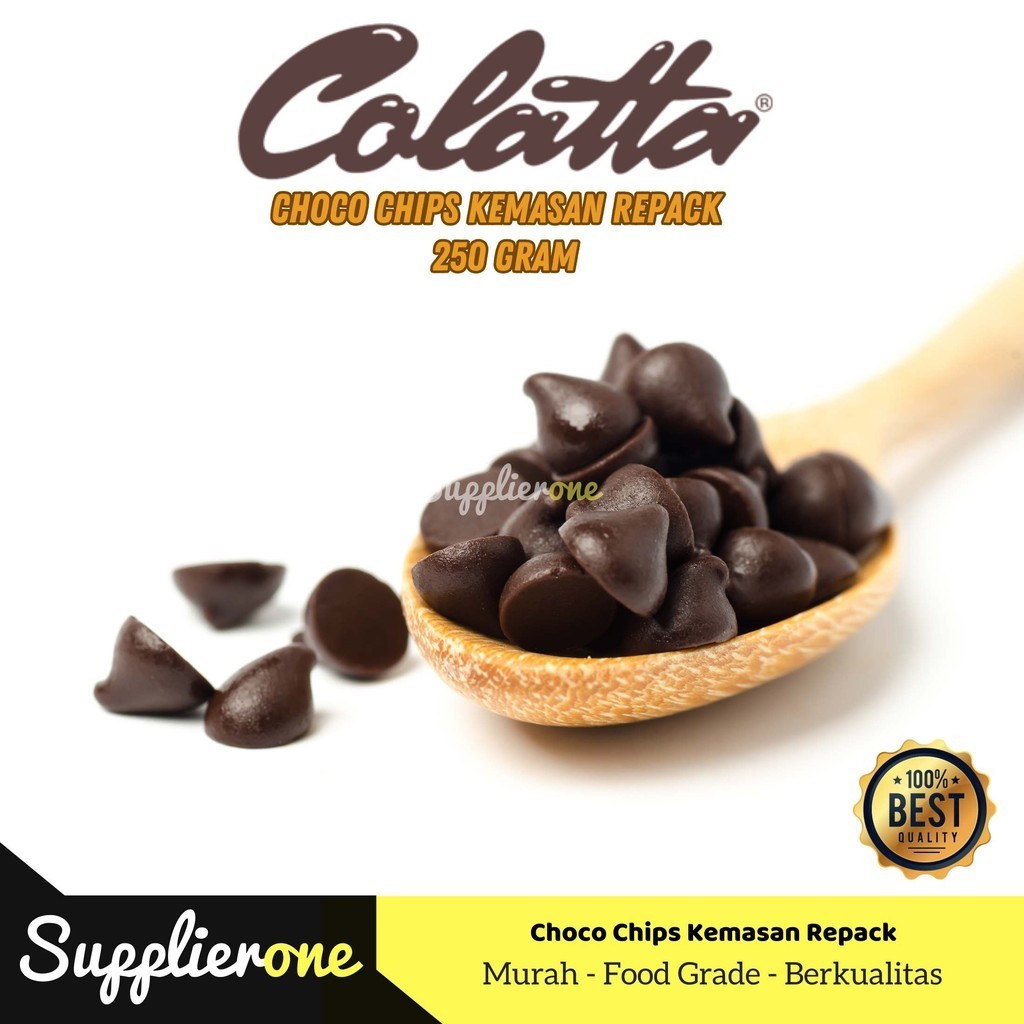 

ChocoChips Colatta Repack 250gr / Choco Chips Cokelat Colatta / Choco Chips Repack 250/500gr / Choco