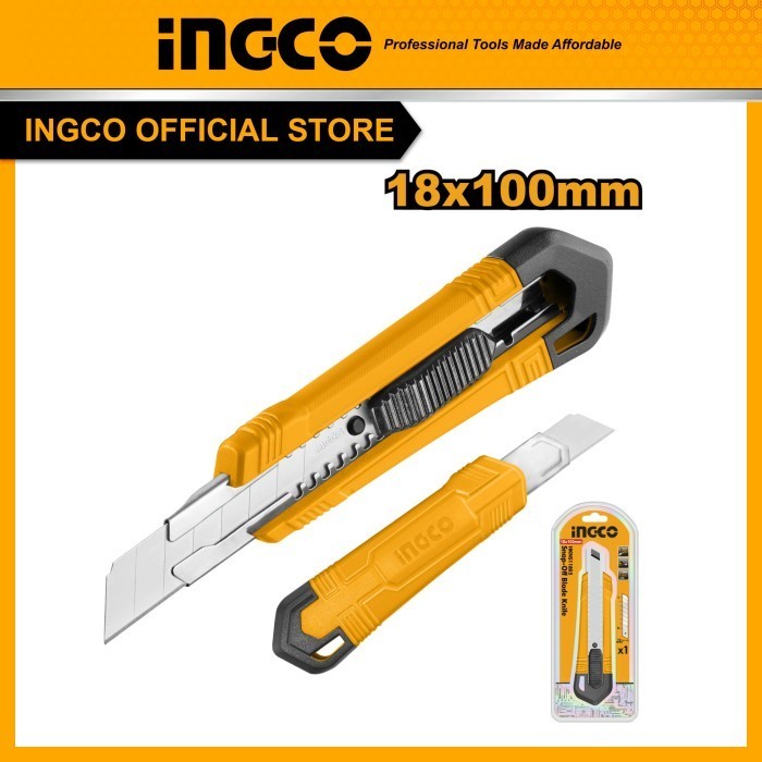 

Pisau Cutter Besar AutoLock (18mm) INGCO HKNS11805 Cuter Pemotong Cut