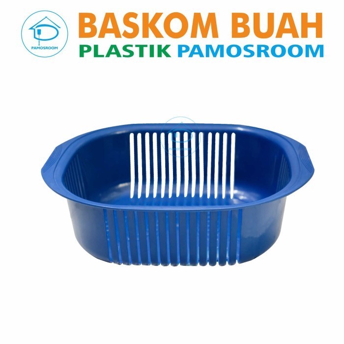 TOKOSANIA Pamosroom Baskom Lubang Plastik Tebal Baskom Cuci Sayur Buah Daging