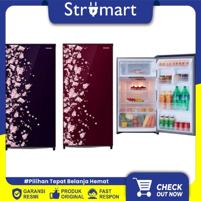 SHARP KULKAS 1 PINTU SJN 162 DVB/VR KIREI III SAKURA SERIES