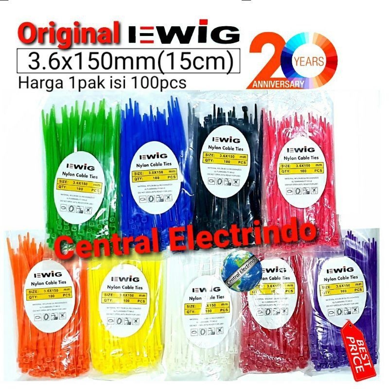 

Kabel Ties Cable Tie 3.6x150mm (15cm).