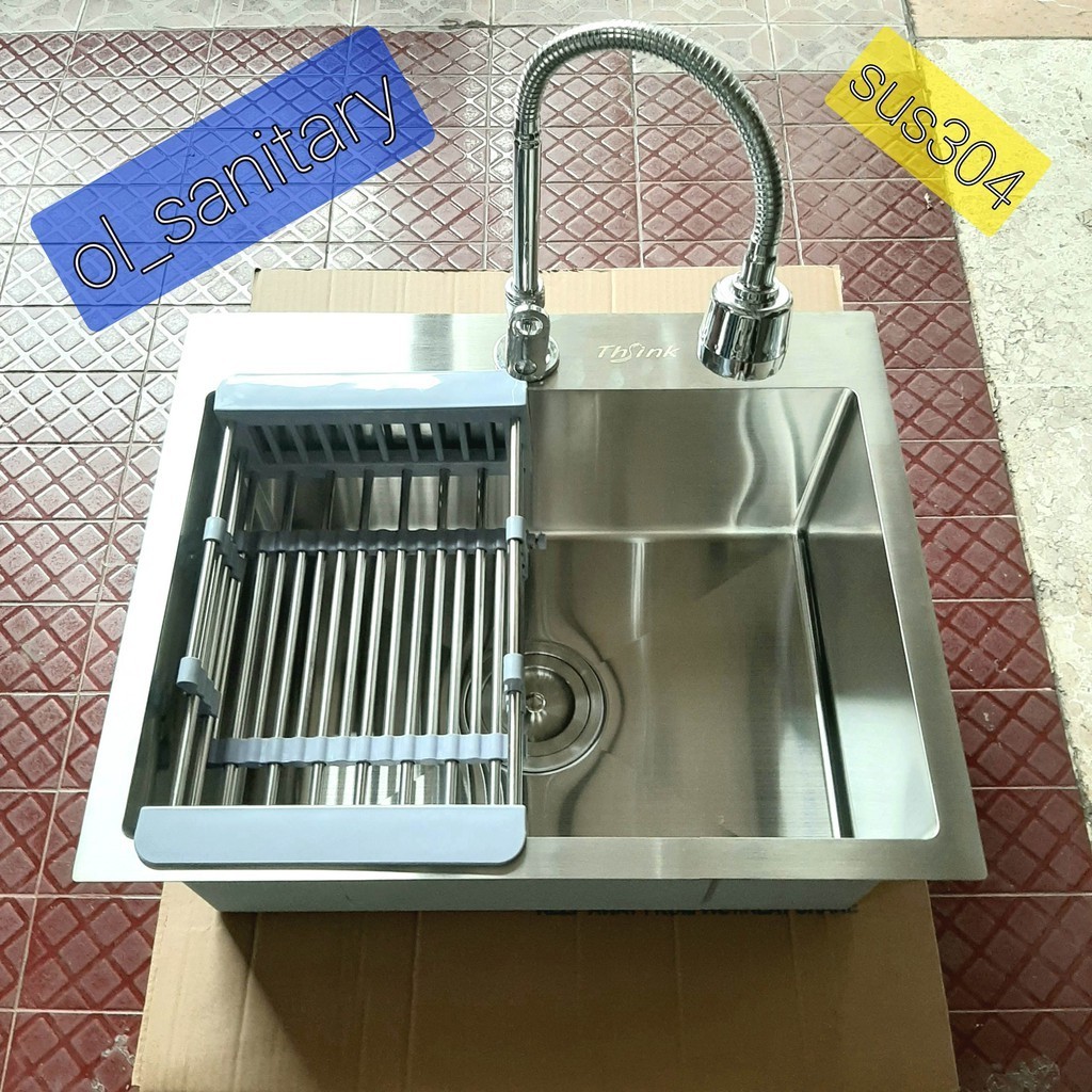 bak cuci piring stainless bcp / bak cuci piring tebal/rak cuci piring