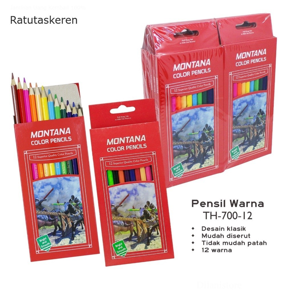 

PENSIL WARNA CITRA 12 PCS 2E4-301 PANJANG MILTON MONTANA | ALAT MENGGAMBAR WARNA-WARNI KEREN