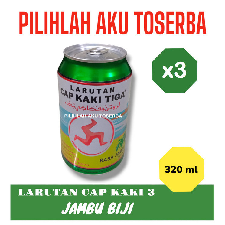 

Larutan Penyegar CAP KAKI 3 Rasa JAMBU KALENG 320 ml - ( HARGA 3 Kaleng )