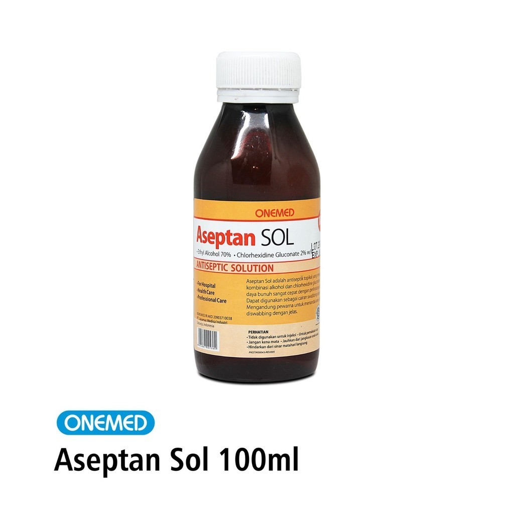 ONEMED Aseptan Sol 2% 100 Ml - Antiseptic Solution Asol 2% OP