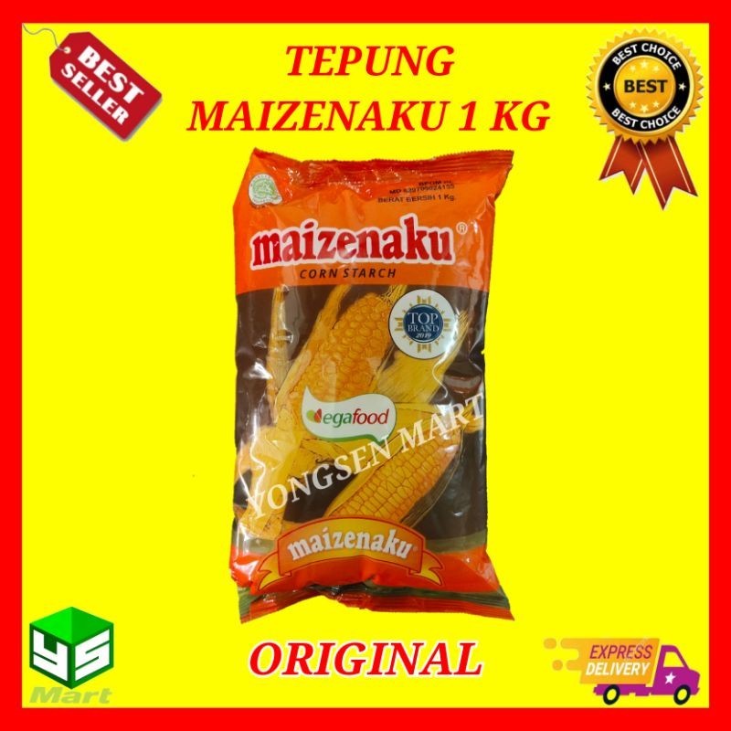 

Tepung maizenaku 1kg , pati jagung corn starch maizena 1 kg 1 kilo