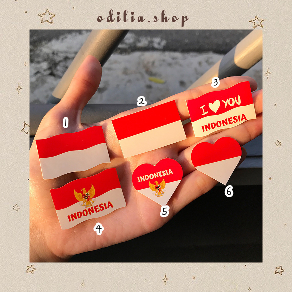 

Stiker Pipi Bendera Merah Putih Kemerdekaan 17 Agustus Aksesoris Sticker Love Anak Atk Bjb Banjar Banjarbaru Odilia.Shop