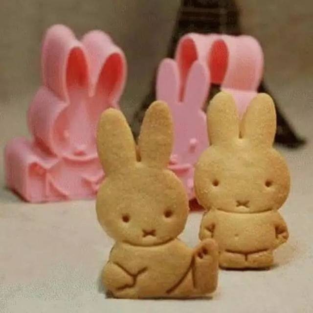 

2pcs cetakan Cookies Cutter Miffy Bunny Cetakan Biscuit Kue Kering Kelinci