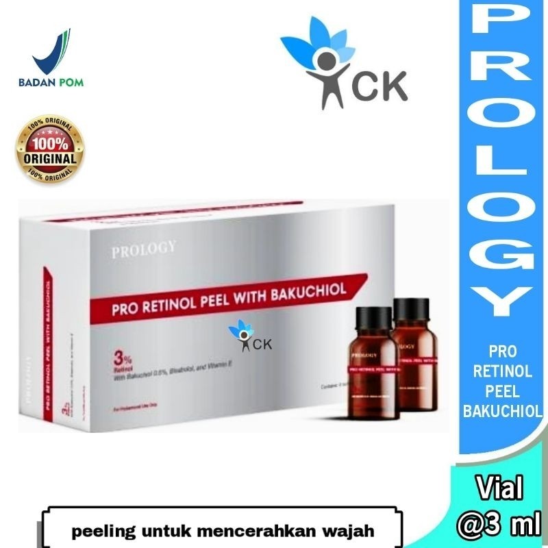 PROLOGY RETINOL PEEL WITH BAKUCHIOL - peeling wajah untuk mencerahkan wajah