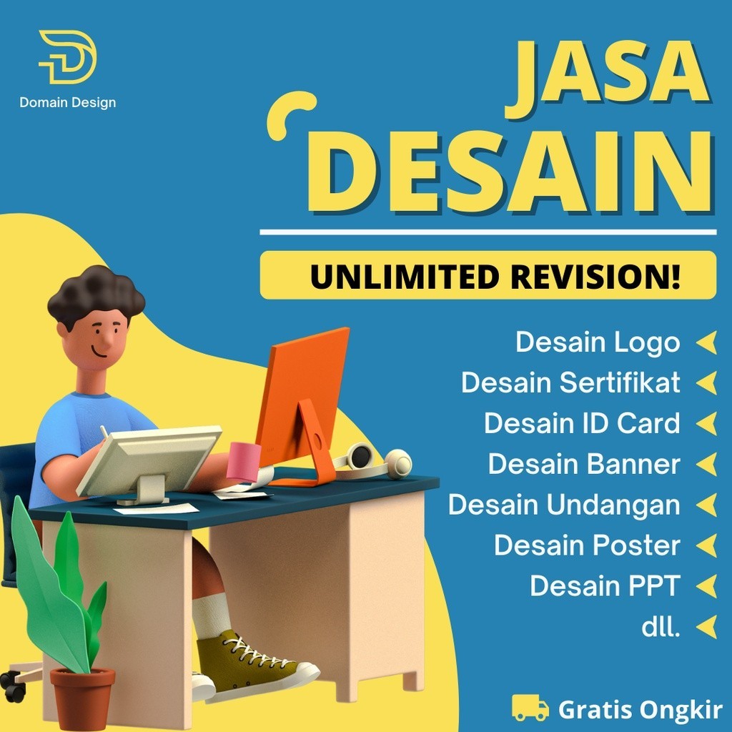 Jasa pembuatan desain logo, banner, poster, feed instagram, sertifikat, CV, ID Card, Undangan, power