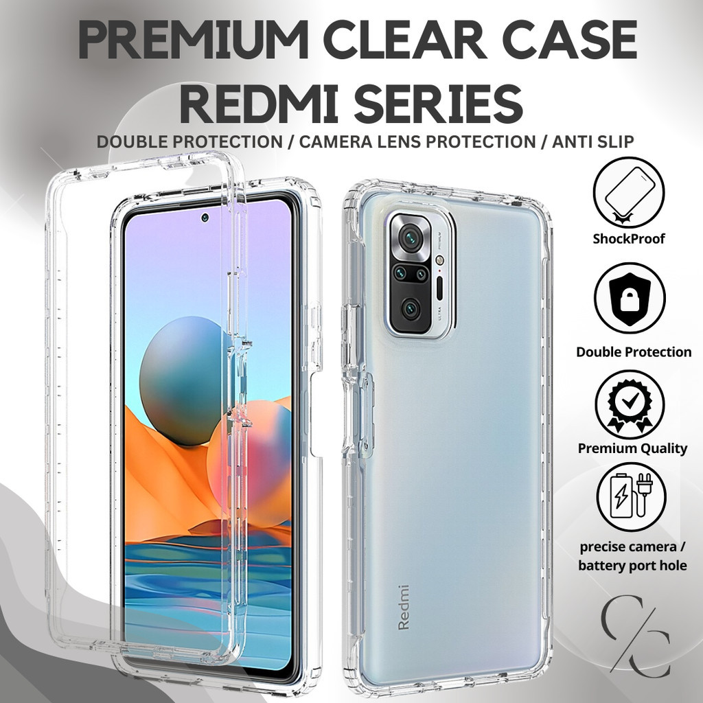 Clear Case Redmi Note 10 / 10S / 10 Pro / 10 Pro Max / 9 / 8 / 8 Pro / 9 Pro+ / 9S / 9 Pro / 9 ProMa