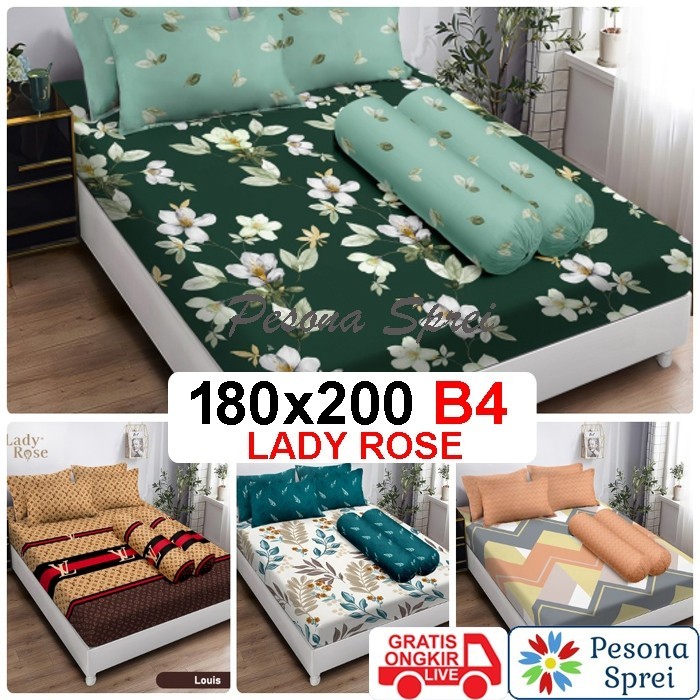 RF54SZ SPREI LADY ROSE 180x200 BANTAL 4 / SPREI LADY ROSE KING BANTAL 4 / SPREI LADYROSE KING BANTAL