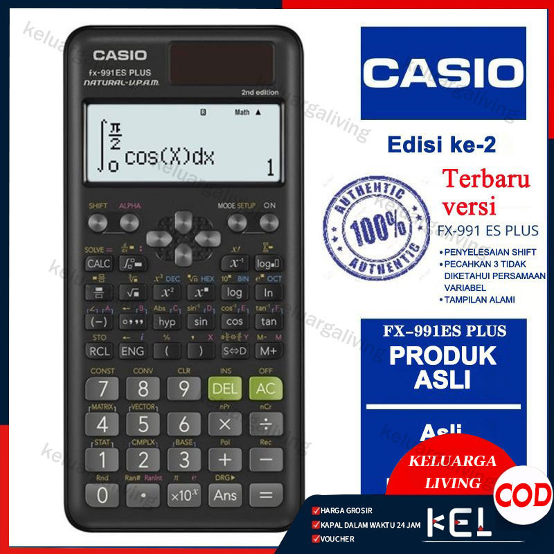 

Kalkulator Scientific Casio FX-991EX/FX-991ES PLUS Casio Original Kalkulator Calculator Scientific Kalkulator Ilmiah Kalkulator Sekolah Garansi Resmi 3 Tahun 2nd edition Kalkulator Casio Scientific Calculator Casio Scientific