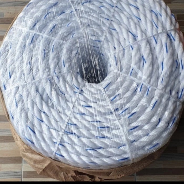 1 Roll Tali Tambang Plastik PP Polypropyline Rope 8 mm -+200 Meter