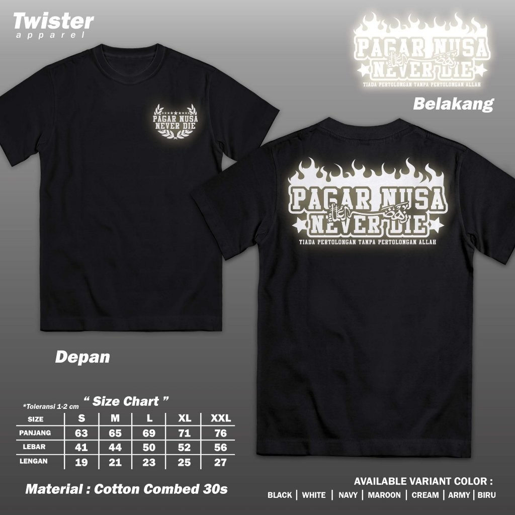 Kaos Pagar Nusa - Baju Pencak Silat Nahdlatul Ulama PN IPSNU Gasmi Single Fighter