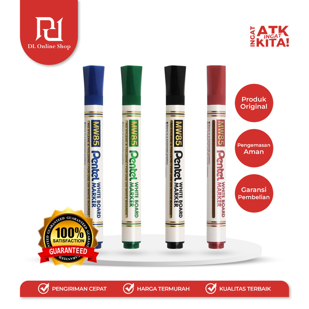 

PENTEL SPIDOL PAPAN TULIS/ WHITEBOARD MARKER MW85 (1PC)