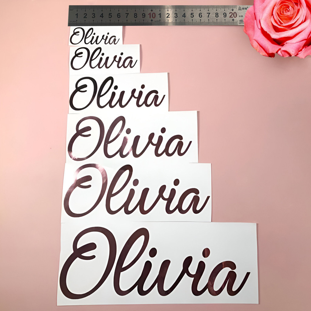 

Custom Vinyl Sticker, Vinyl Name Sticker Personalized for gift boxes, Notebooks, Glass, Water Bottles and more