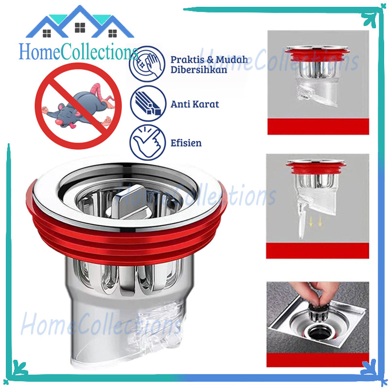 Saringan Saluran Air Anti Bau Anti/Penutup Lubang Saluran Air Kamar Mandi Wastafel/Kamar Mandi Sarin