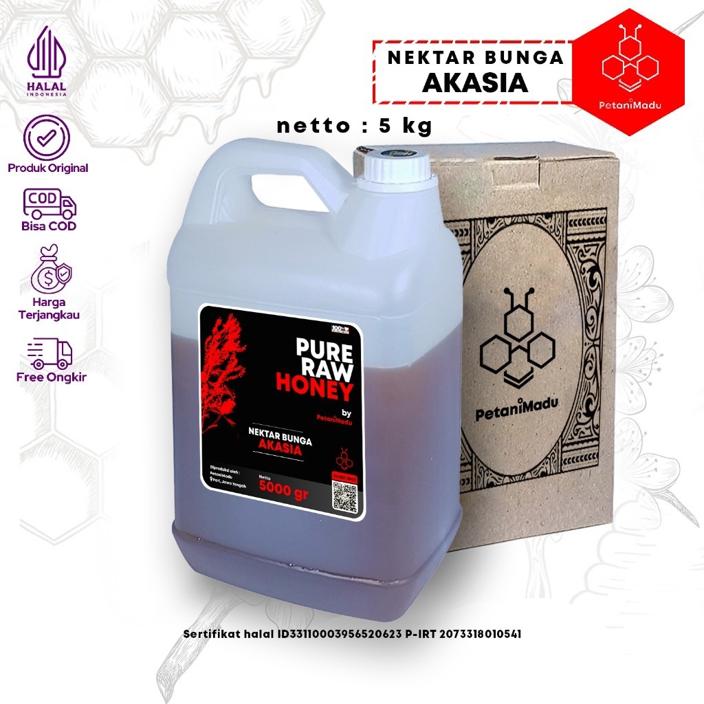 

GROSIR | 5 KG - Madu Asli Murni Hutan Akasia Original Honey 100%