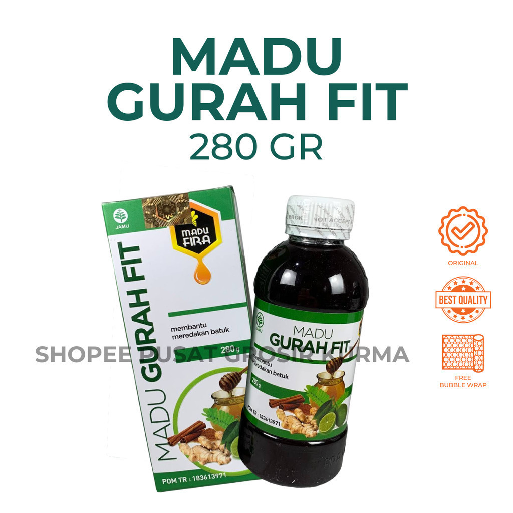 

MADU GURAH FIT HERBAL OBAT FLU BATUK ASMA SINUSITIS ORIGINAL MADU FIRA 280gr