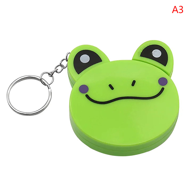 

Cartoon Tape Measure 0-150cm 0-60 Inch Mini Portable Cute Animal Shape Key Ring Automatic Tape Measure Panda Frog Piggy Tiger