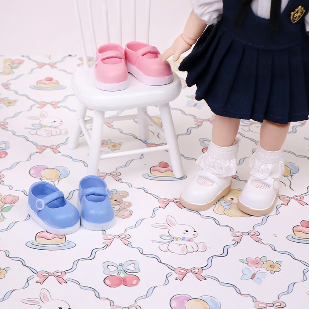 Plastic OB11 Student Shoes Obitsu 11 Doll Shoes ob11 Doll Pointy Toe Shoes Diy Toys For dod Ddf Body