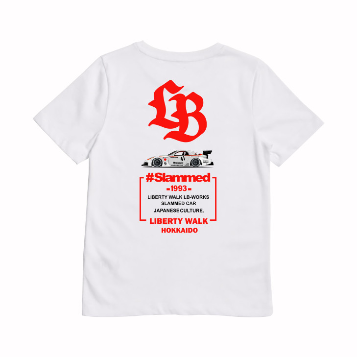 Gilan T Shirt Kaos Baju Distro Anak Mobil JDM LIBERTY WALK SLAMMED MAZDA RX-7 RX7 LBWK LIBERTY WALK