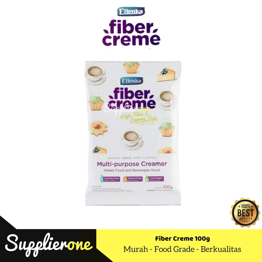 

Fiber Creme Ellenka 100gr / Multi Purpose Creamer / Krimer bubuk Fiber Creme 100gr pengganti Santan dan Susu