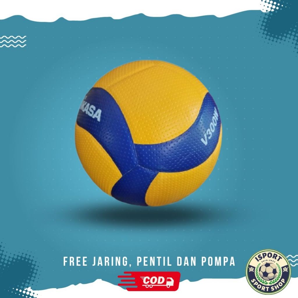 MIKASA BOLA VOLLY MADE IN THAILAND ORIGINAL MIKASA SUNRISE BOLA VOLI MIKASA V300W VOLLEYBALL ASLI
