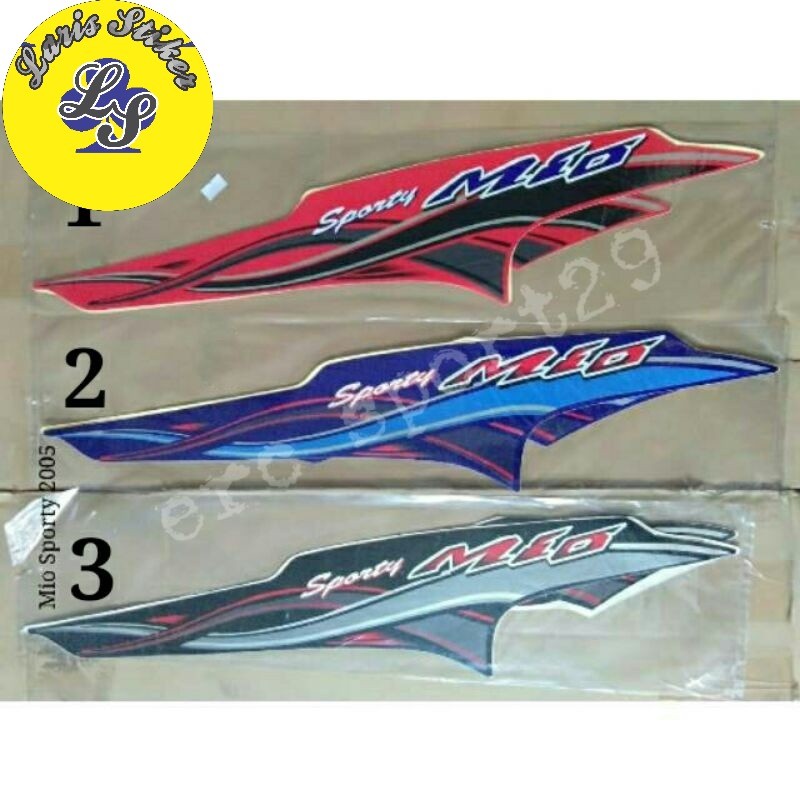 striping mio sporty 2005 sticker motor list bodi yamaha mio sporty 2005 merah biru hitam terlaris