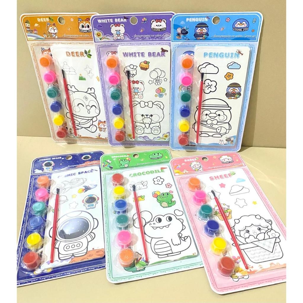 

1 Set - Paket Melukis Mewarnai Karakter FANCY - WS9902