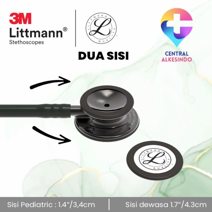 3M Stetoskop Littmann Classic III Black Smoke 5811 Limited Edition Classic 3 Central Alkesindo