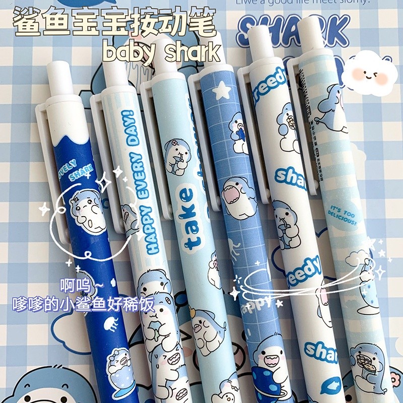 

A84 Pulpen Gel Motif Baby Shark Pulpen Pelajar Dan Kantor Pena Lucu Cute Gel Pen