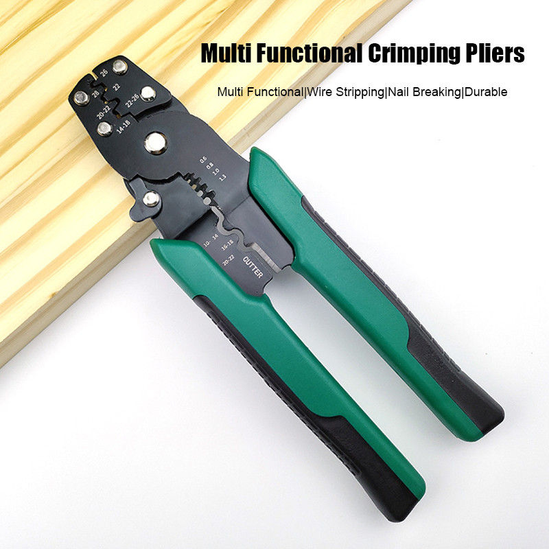 Tang Krimping Press Skun Kabel Kombinasi / Tang Potong Kupas Kabel Multifungsi / Tang Press Skun