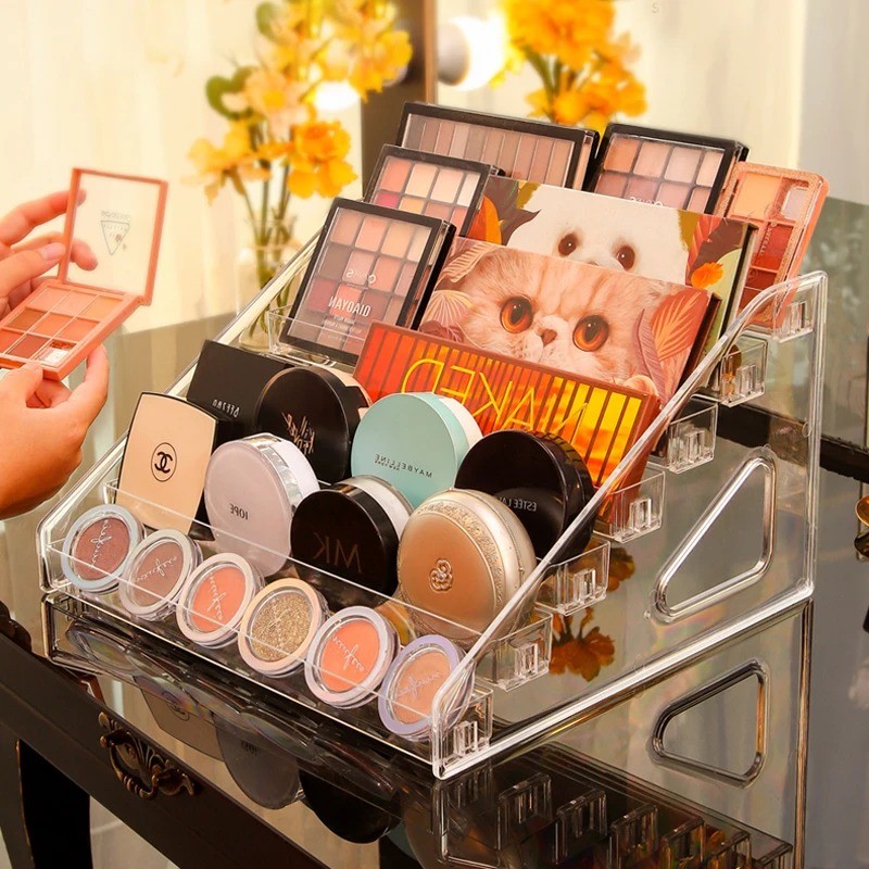 Rak Akrilik Rak Kosmetik Rak Parfum Rak Kosmetik Acrylic 7 Tingkat 5 Tingkat Tempat Lipstik