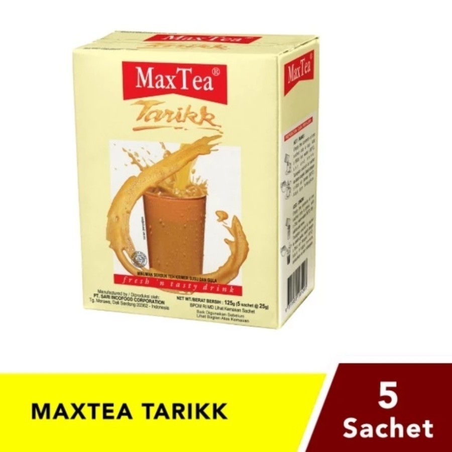 

Teh Tarik Max Tea 1 Box Isi 5 Sachet