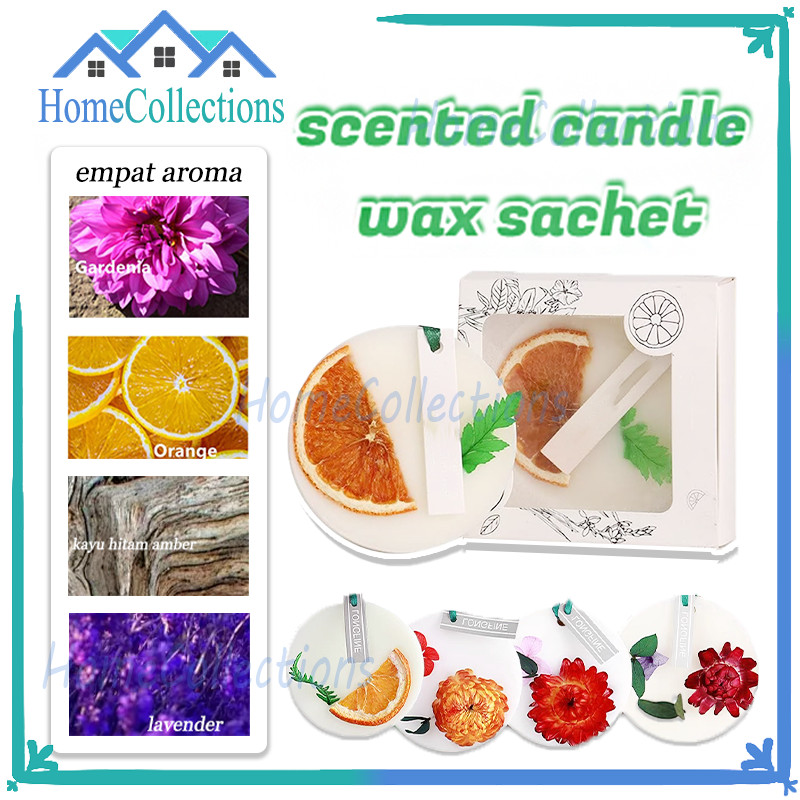 Gantung Souvenir Lilin Aromaterapi/Aromaterapi Artefak Minyak Lilin Tablet Bunga Kering/Lilin Aromat