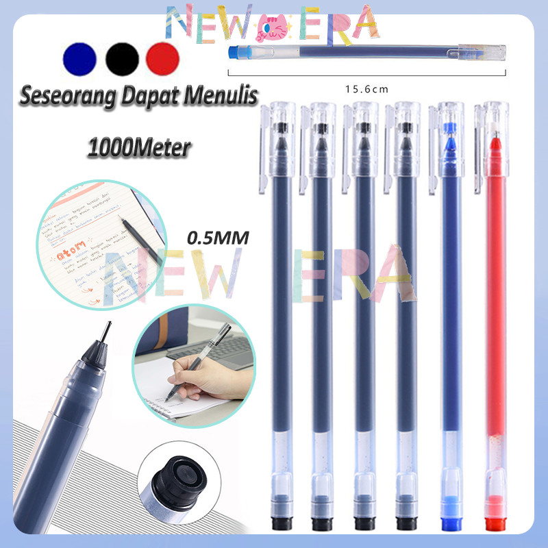 

Gel Pen Pulpen Gel Tabung Jarum Penuh 0.5mm / Pulpen Gel