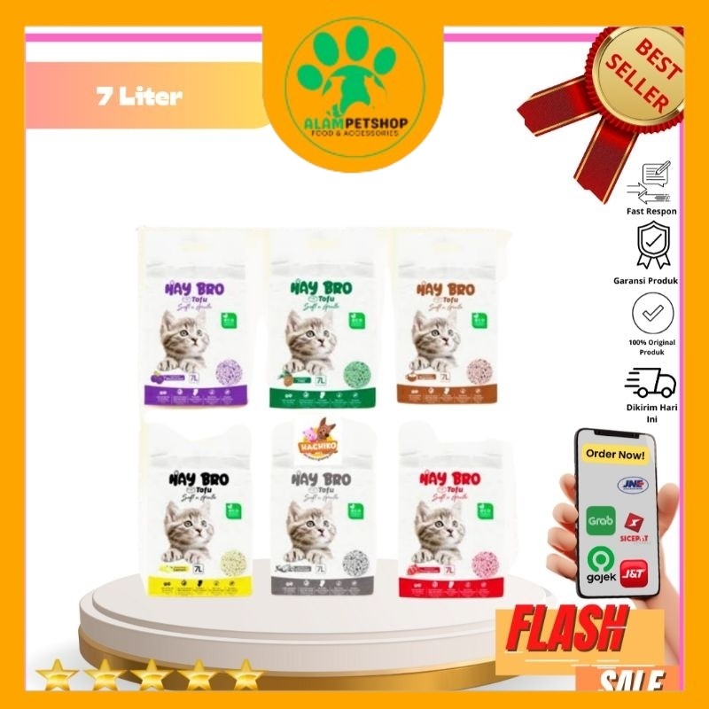 Pasir Kucing Hay Bro Tofu 7lt Espresso|PASIR  (TOFU)