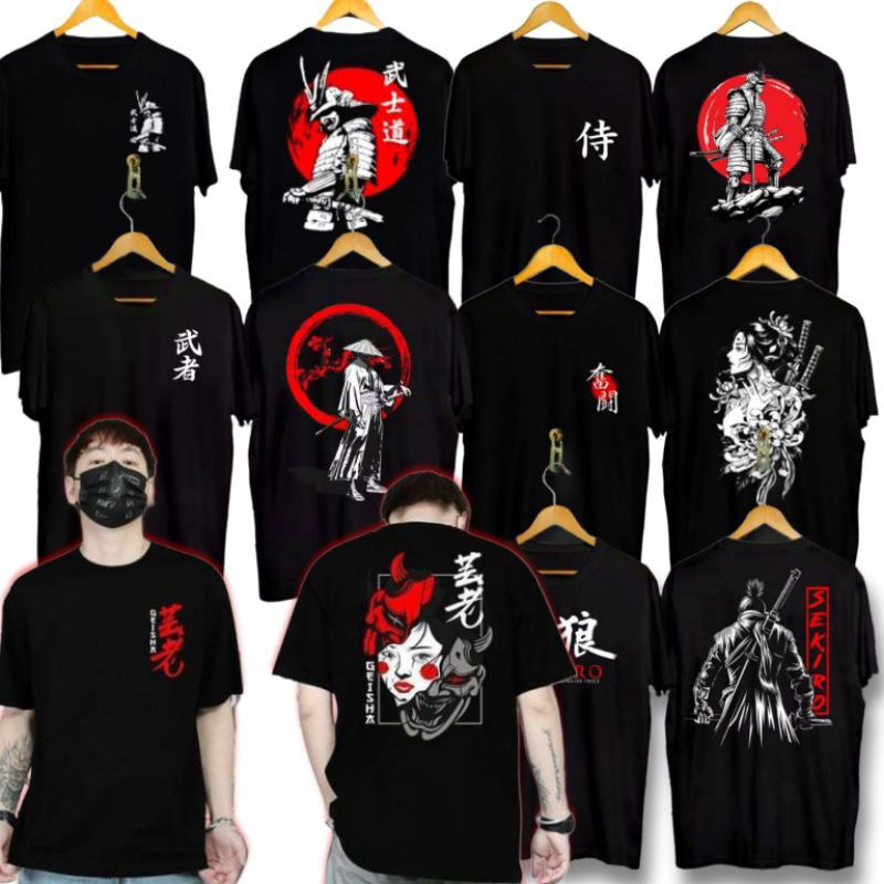 kaos atasan samurai jepang ronin dewasa size L