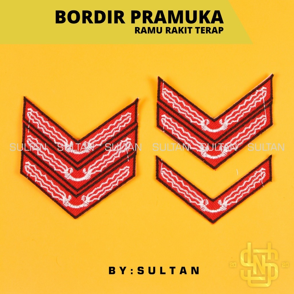 Bordir BORDIR LOGO TKU RAMU RAKIT TERAP Perlengkapan Pramuka Osis dan Pramuka