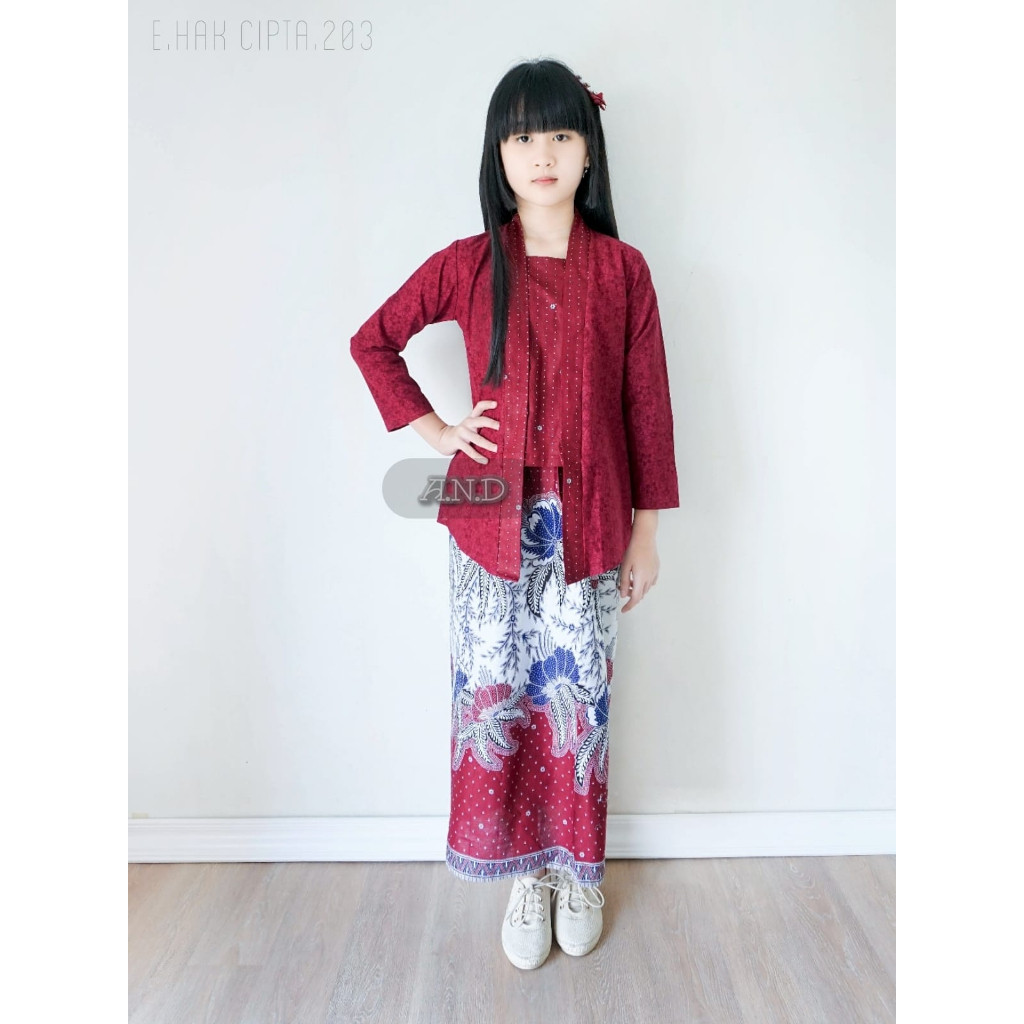 QR25GH SET Kebaya Anak Perempuan KB CICI KIDS