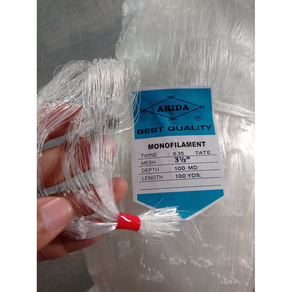 arida  0.35"3½ inchi jaring ikan senar100md/100yds tate jaring arida pukat ikan jaring ikan senar