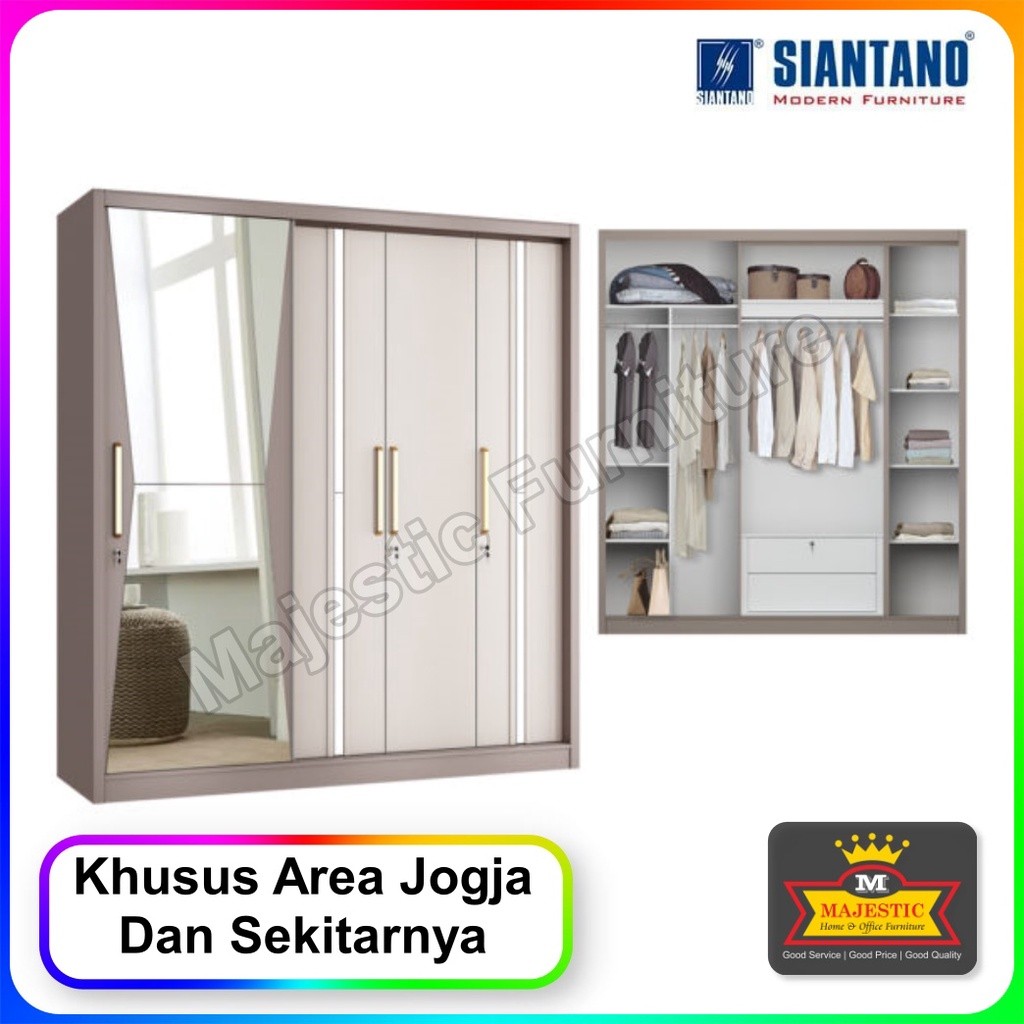 Lemari Pakaian Siantano LP Volare 4D SS -  Jogja