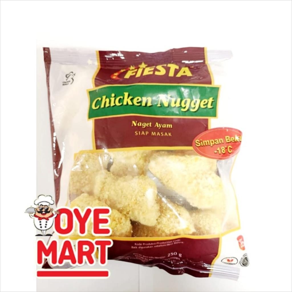 

FIESTA CHICKEN NUGGET 250GR / NAGET AYAM 250GR