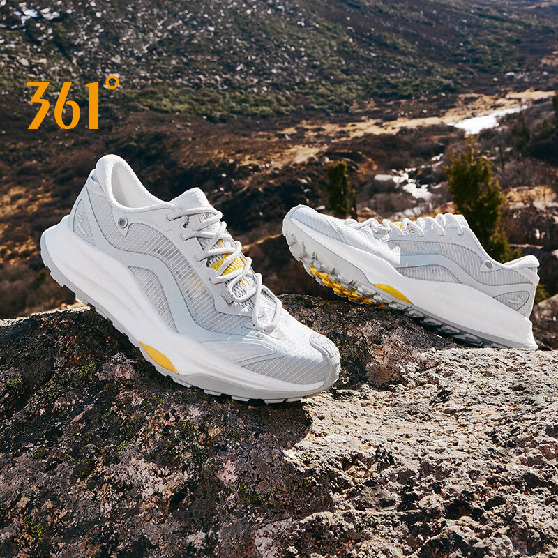 361 Degrees Men Running Shoes Cushioning Breathable Comfortable Durable Flexible Rebound Speed-racin